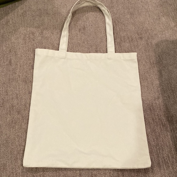 Forever 21 NYC mustache canvas tote bag - Picture 2 of 2